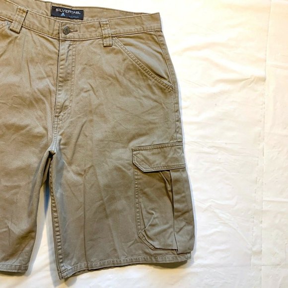 Vintage Levis SilverTab Cargo Shorts‎ Mens 34 (35x11) Relaxed Heavyweight Y2K - Picture 4 of 12